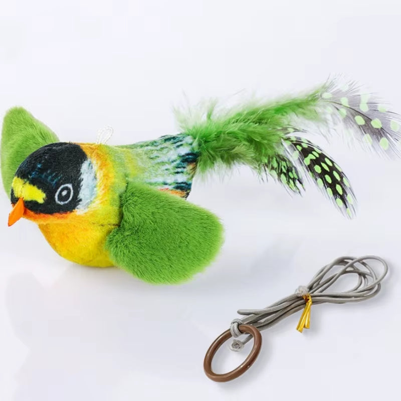 1PC Lifelike Catnip Bird Vivid Cat Toys Pet Catnip Simulation Molding Cat Teaser with Feather Soft Plush Fabric Toys for Kitten
