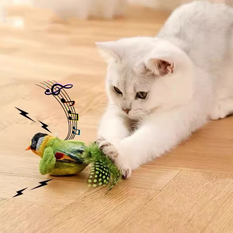 1PC Lifelike Catnip Bird Vivid Cat Toys Pet Catnip Simulation Molding Cat Teaser with Feather Soft Plush Fabric Toys for Kitten