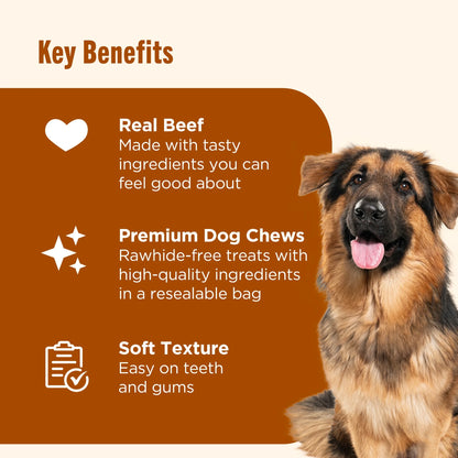 Soup Bones Premium Dog Chews with Real Beef and Barley, 11 Chews (Rachael Ray)