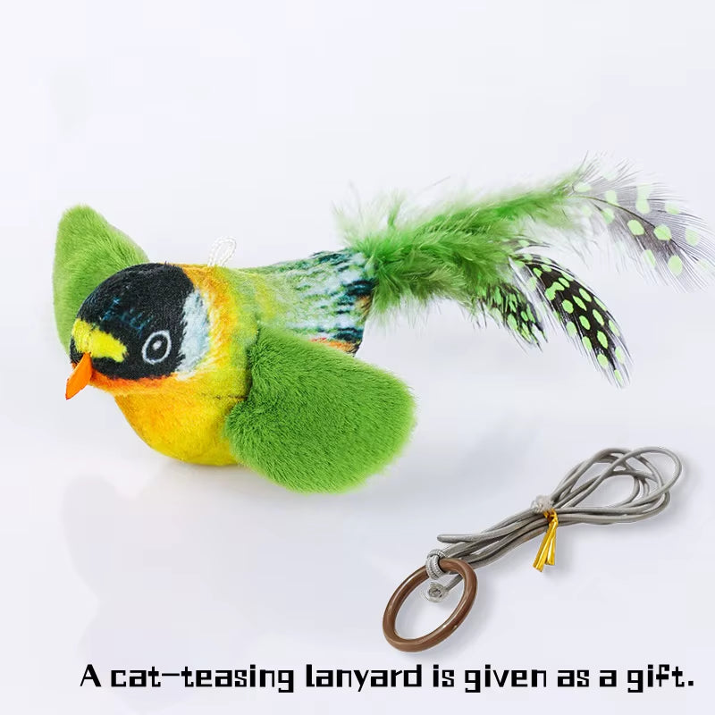 1PC Lifelike Catnip Bird Vivid Cat Toys Pet Catnip Simulation Molding Cat Teaser with Feather Soft Plush Fabric Toys for Kitten